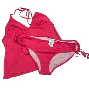 Speedo Hot Pink Halter Tankini Swimsuit
